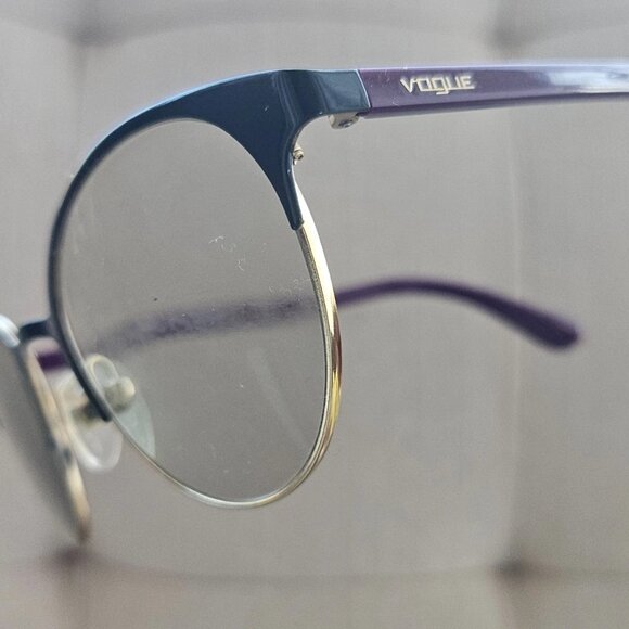 Vogue Eyewear Women Eyeglasses Frame VO4011 Black/Gold Purple Temple Glasses main image 6